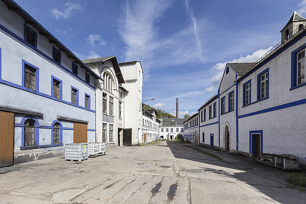 factory Landscape Blue - Dye Erzgebirge/Krušnohoří Cultural Mining Werk Schindlers